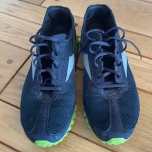 Reebok sneakers, can’t recall name but in great shape.